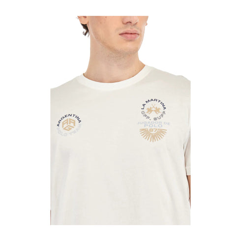 La Martina T-shirt T-shirt Uomo con grafiche Argentina S P25 - LA MARTINAMAR303JS388 - 00001 - S - Francavilla Moda